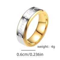 Bague de Fiançailles Unisexe en Acier Inoxydable « Forever Love » avec Pierre Cœur en Quartz Certifiée par un tiers – Alliance Tendance pour Mariage