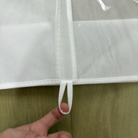 Personnalisé Grande Taille Blanc Non Tissé Anti-Poussière Robe Couverture Costume Manteau Stockage Vêtement Sacs Robe De Mariage Couverture Vêtements Organisateur