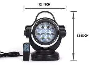 Éclairage automobile 60w 360 degrés Base magnétique rotative Télécommande Feux de conduite <span class=keywords><strong>à</strong></span> LED Feux antibrouillard pour le camping Bateau - Product Image 5