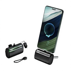 มินิแคปซูลพาวเวอร์แบงค์ 10000mAh จอแสดงผล LED ดิจิตอล 22.5W ชาร์จเร็ว พกพาสะดวก ช่องเสียบ Type-C สำหรับการเดินทาง - Product Image 4