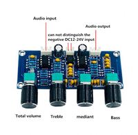 Carte de tonalité BOM NE5532 avec préamplificateur et réglage du volume des aigus et des basses, contrôleur de tonalité pour carte d'amplificateur