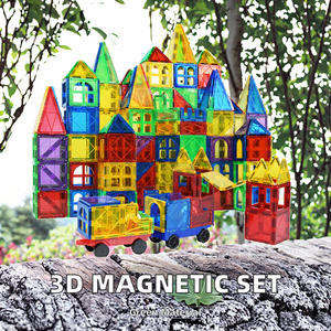 Azulejos magnéticos para niños, 100 Uds., bloques de construcción, arcoíris, <span class=keywords><strong>120</strong></span> Uds., bloques de construcción magnéticos para niños - Product Image 2