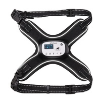 Gilet réfléchissant d'entraînement intelligent avec système de clôture sans fil GPS pour chien, écran OLED clair et 3 modes d'entraînement sécurisés
