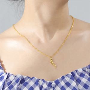 Collana di corno italiano fortunato per le donne degli uomini buona fortuna amicizia e sogno collana ciondolo gioielli <span class=keywords><strong>regali</strong></span> - Product Image 3