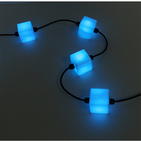 Lumières LED carrées SHIJI étanches DC24V RGB 50mm, lumières de Noël