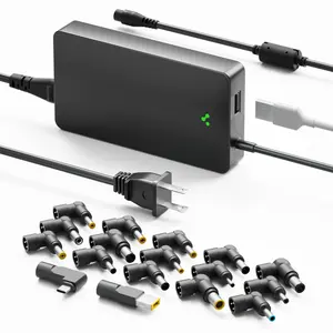 Chargeur d'ordinateur portable avec Port de charge rapide USB-adaptateur secteur-chargeur de prise EU/UK/US/AU de 90 watts pour Dell/HP/ASUS/Samsung/Lenovo