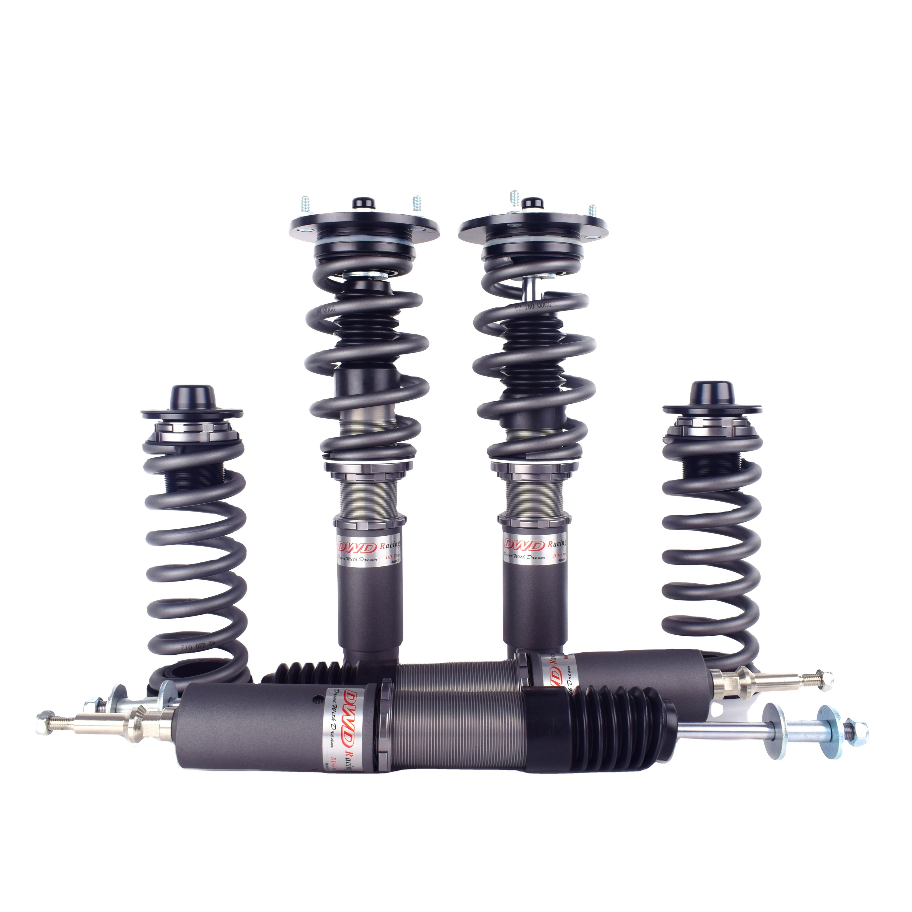 DWD BMW011 adjustable-damping monotube coilover, 32 Steps Adjustable Racing Coilover Shock Absorber Car Parts for BMW 3 Series E90/E91/E92/E93
