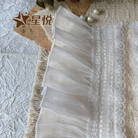 Dentelle à volants festonnés, tissu à franges ondulées pour ourlets de jupes, loisirs créatifs et décoration de vêtements pour animaux de compagnie – Fournisseur direct usine