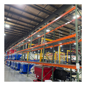 HARGA TERBAIK rak penyimpanan palet tetes air mata baja logam hijau rak penyimpanan gudang yang dapat disesuaikan rak susun pabrik - Product Image 1