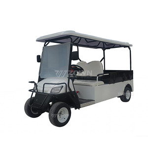 Carrito de Golf Eléctrico de 4 Plazas con Plataforma de Carga, Buggy de Golf con Batería de Litio para Transporte en Resorts, Granjas y Mantenimiento - Product Image 3