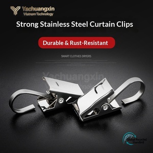 Stainless Steel Spring <b>Clamp</b> With Hook Polished Surface Industrial Use 138mm Length Non Adjustable - Product Image 6