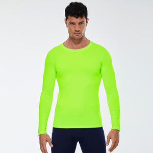 Maglietta <span class=keywords><strong>a</strong></span> <span class=keywords><strong>Maniche</strong></span> <span class=keywords><strong>Lunghe</strong></span> da Uomo per Fitness, Corsa, Elasticizzata, Traspirante, ad Asciugatura Rapida, Tinta Unita - Product Image 6