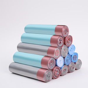 Taille personnalisée entrepreneur biodégradable petit cordon de serrage produit écologique noir 3Mil sacs poubelles de cuisine - Product Image 2