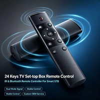 Control Remoto Infrarrojo JCXK de 24 Teclas, Plástico ABS para TV y Decodificador, OEM ODM Personalizado