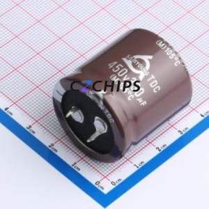 ตัวเก็บประจุอิเล็กโทรไลต์อะลูมิเนียมแบบ Snap-in รุ่น TDC450VS330M30*30 ชนิด Through-hole (THT) ขนาด D30xL30 มม. 330uF 20% 450V 10 มม. - Product Image 1