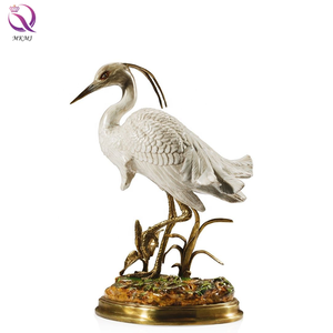 Europäisches Porzellan Bronzemontage Kran-Ornamente amerikanische kreative Tier klassische Heimdekoration Handwerk - Product Image 6