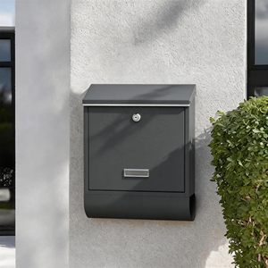 Boîte aux lettres murale en acier moderne pour jardin, utilisation extérieure, étanche, durable, antivol, pour appartement, livraison de <span class=keywords><strong>colis</strong></span>, <span class=keywords><strong>POSTE</strong></span> - Product Image 2