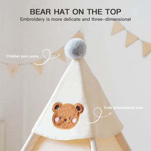 Décoration de la maison pour enfants, tente tipi pour enfants, tente de lit pour bébé indien, tente de jeu intérieure, jouets, tente de jeu pour enfants - Product Image 3