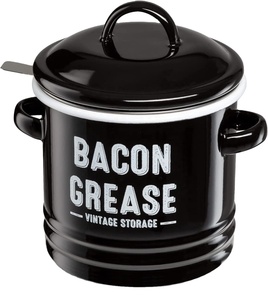 Recipiente para Grasa Estilo Granja de Acero Esmaltado Mart Ayesha Curry, Colores y Tamaños Personalizables, Diseño Multifuncional, 46 oz, 12 cm - Product Image 1