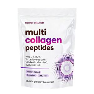 Çoklu Kolajen Protein Tozu Tip I, II, III, V, X, Biotin, Hyaluronik Asit, C Vitamini İçeren, Aromasız Kolajen Peptitleri, Keto Dostu - Product Image 6
