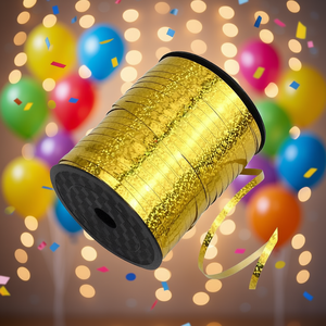 Ruban pailleté doré Party Love 500m pour décoration de fête - Product Image 3