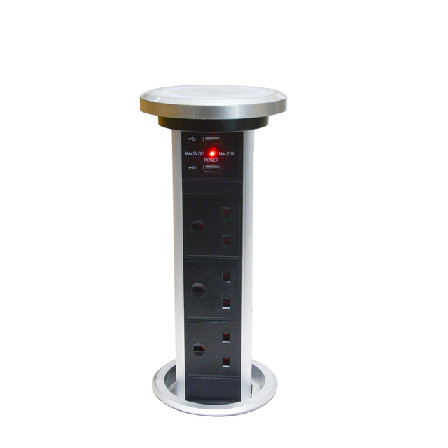 Wireless Charger Kitchen Andfurniture/Intelligent Motorized Pop up Socket
