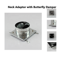 Adaptateur de col avec amortisseur papillon pour conduites