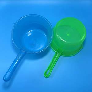 Cucharón de agua de plástico con forma de flor de loto, cucharón para champú y baño de bebés, cucharón de cocina, cucharón para jugar con agua, cucharón para jugar con agua en el agua - Product Image 2