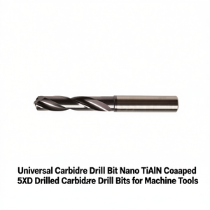 Universal <b>Carbide</b> <b>Drill</b> <b>Bit</b> Nano TiAlN Coated 5xD Drilled <b>Carbide</b> <b>Drill</b> <b>Bits</b> for Machine Tools - Product Image 2