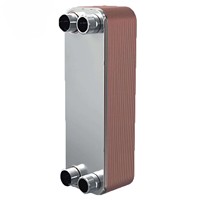 Échangeur de chaleur à plaques brasées en cuivre pour refroidissement liquide de centre de données, 300W, pour contrôle thermique de rack de serveur, haute résistance à la pression