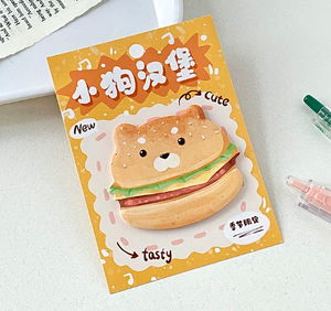 Adorable Animal Toast Memo Sheets-Notas adhesivas en forma de pan juguetón para estudiantes, juego de regalo de papelería Kawaii - Product Image 5