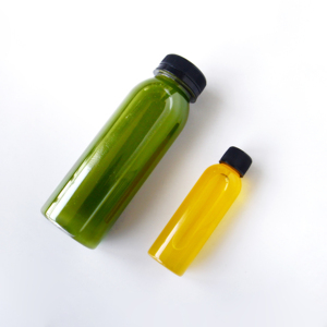 Bouteilles de jus rondes vides en plastique 4oz 8oz 12oz 16oz 300ml 250ml Film rétractable avec bouchon à vis pour boisson café thé soda - Product Image 4