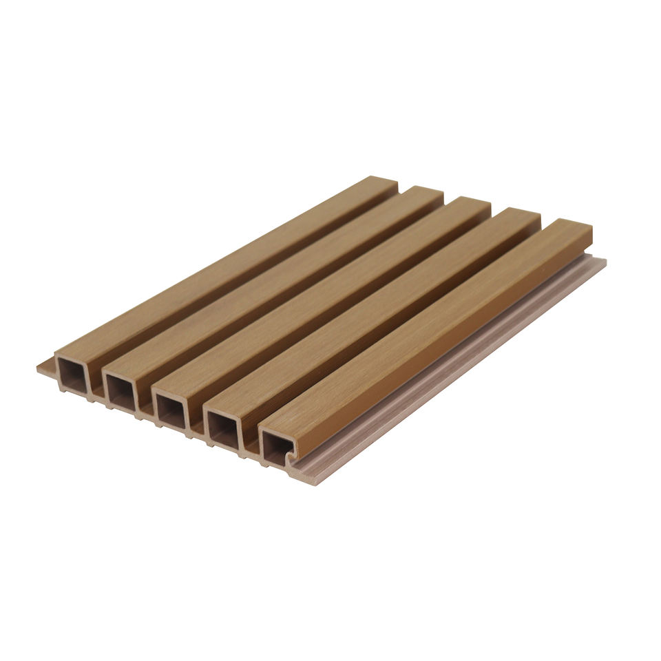 Co Extrusion WPC Exterior Cladding Panels ASA Outdoor Fluted Wall Panel ...
