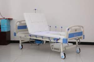 Tempat tidur perawatan Manual kasur rumah sakit medis harga pabrik untuk pasien - Product Image 3