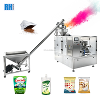 Machine d'emballage sous vide automatique pour aliments (noix, fruits, légumes, café) avec scellage sous vide et remplissage d'azote pour sacs en briques