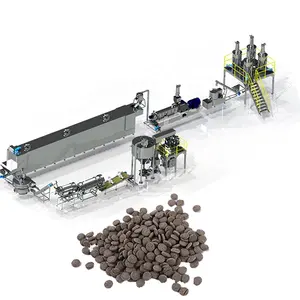 China Big Capacity Aquatic Extruder Feed Processing Line Agricultural Pellet Machine