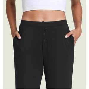 Pantalones de Pijama de Viscosa de Bambú Personalizados para Mujer, Suaves, de Pierna Ancha, Corte Holgado, con Bolsillos, Cómodos, Tallas S a XXL - Product Image 3