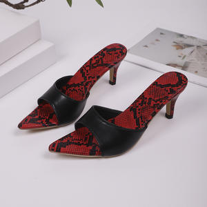 Nuovi <span class=keywords><strong>Sandali</strong></span> Estivi da <span class=keywords><strong>Donna</strong></span> Multicolore con Tacco Alto e Sottile, Taglia Grande <span class=keywords><strong>43</strong></span>, Infradito con Punta Aperta - Product Image 6