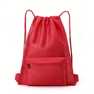 Bolsa con Cordón de Poliéster Multifuncional Colorida con Logotipo Personalizado, Bolsa con Cordón y Cremallera para Gimnasio, Regalo Promocional para Aficionados al Fútbol - Product Image 4
