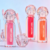 Huile à lèvres à la vitamine E en marque privée, haute brillance, hydratante, repulpante, atténue les ridules, végane, 6 parfums, tous types de peau, vente en gros