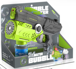 2 in 1 전기 버블건 & 물총 장난감 (LED 조명, 음악 포함) 어린이 여름 야외 해변 수영장 파티용 - Product Image 6