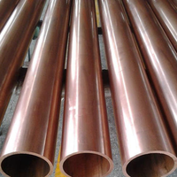 Tube droit en cuivre sans soudure C12200 pour applications de climatisation, de réfrigération et de plomberie