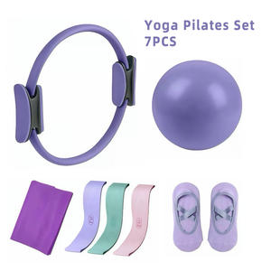 Kit de Pilates de Primera Calidad, Set de Pilates para Entrenamiento en Casa, Set de Calcetines de Pilates Antideslizantes, Equipo para <span class=keywords><strong>Principiantes</strong></span>, Portátil - Product Image 4