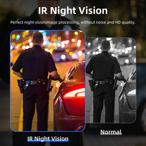 Mini Cámara Corporal Portátil 2k 40MP UHD con Pantalla de 1.54'' IP65 Impermeable con Visión Nocturna IR y Wifi para Guardias de Seguridad - Product Image 4