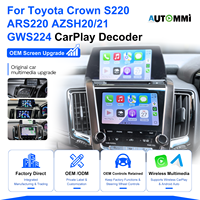 Module CarPlay Android Auto sans fil pour Toyota Crown S220 ARS220 AZSH20 AZSH21 GWS224 RS Advance 2018-2021, mise à niveau de l'écran OEM