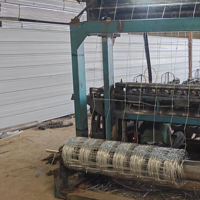 Clôture de ferme en métal à haute résistance pour cerfs, moutons, bovins, 50 m, galvanisée à chaud, tissée, à nœuds fixes, clôture de pâturage, protection du bétail