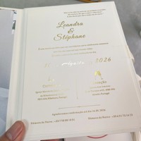 Invitations de mariage personnalisables en velours blanc avec estampage à chaud, cartes de vœux en carton de style européen haut de gamme pour cadeaux d'affaires