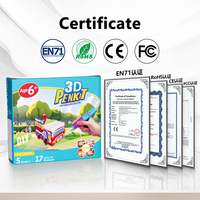 Kit de stylo 3D pour construire soi-même des voitures jouets, pour enfants, sans fil, température basse, sûr, 2 niveaux de température, 3 vitesses, 17 rouleaux de filament PCL