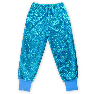 Stampa digitale Double Side <span class=keywords><strong>paillettes</strong></span> tessuto kid girls abbigliamento alla moda A line Cuff denim e <span class=keywords><strong>paillettes</strong></span> kid pants - Product Image 3