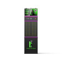 Station de recharge de batteries partagées à 48 emplacements, borne de recharge rapide pour téléphones portables, distributeur automatique de batteries avec station de location POS
